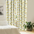 thumbnail image 2 of Ambesonne Yellow White Curtains, Botanic Pattern, Pair of 28"x84", Multicolor, 2 of 5