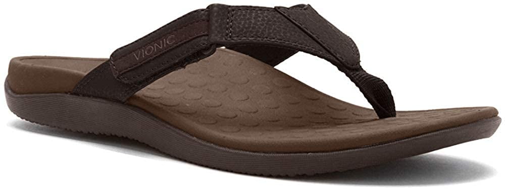vionic with orthaheel technology men's ryder thong sandals