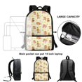 thumbnail image 6 of Uourmeti Durable Daypack for School Travel, 17 Inch Large Capacity Backpack, Japan Capybara, 6 of 6