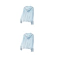 thumbnail image 3 of Minnieouse Abrigo Ropa de protección solar Sudadera con capucha Protector solar Chaqueta elástica de manga larga Señora para acondicionamiento Type9 NO9, 3 of 6