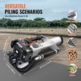 thumbnail image 6 of Gas T-Post Driver 1000W, 37.77cc 4-Stroke w/ 3 Heads for Farm Fence Piling, 6 of 6