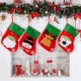 thumbnail image 3 of kiskick Sparkling Sequins Christmas Sock - Santa Claus Snowman Deer Bear Pattern, Christmas Stocking Gift Bag for Festival Celebrations and Gift Giving, 3 of 8