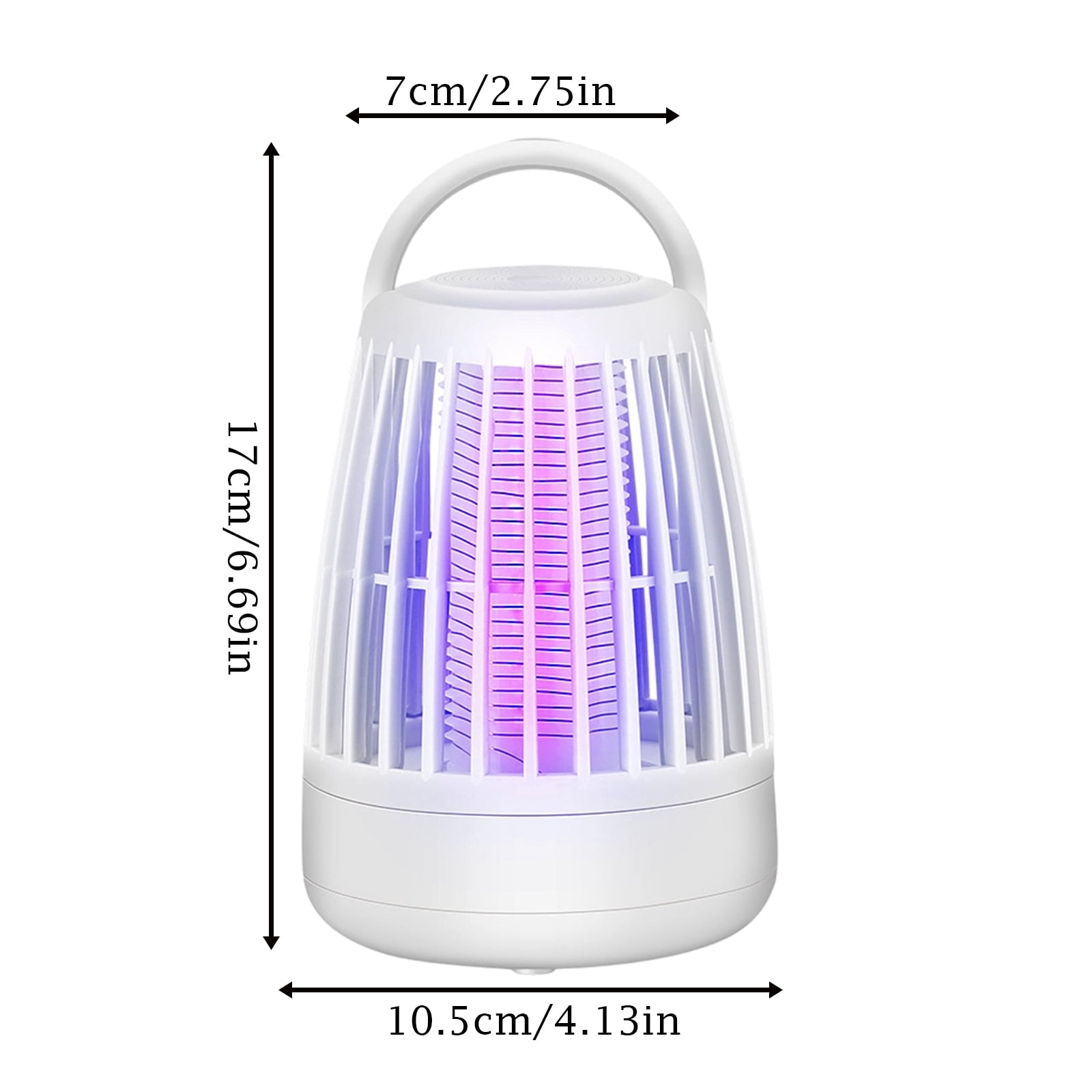 Electric Mosquito, Mosquito Zapper, Indoor for Home, Rechargeable Camping Lantern, 5X8 In, White, 1 Pc