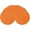 Orange, variant on QUTETN Round Braided Placemats Set of 6 Table Mats for Dining Tables Woven Washable Non-Slip Place mats 15 Inch Red