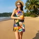 thumbnail image 3 of Fotbe Abstract Musical Faces Vestido de Verano sin Mangas para Mujer – Vestido Midi Línea A, Estilo Camiseta Floral, Vestido Playero Casual y Fluido, 3 of 7
