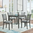 thumbnail image 4 of Cterwk Square Dining Table for 4 Person, Wooden Dining Desk for Living Room, Dining Room, Gray(Only Table), 4 of 6