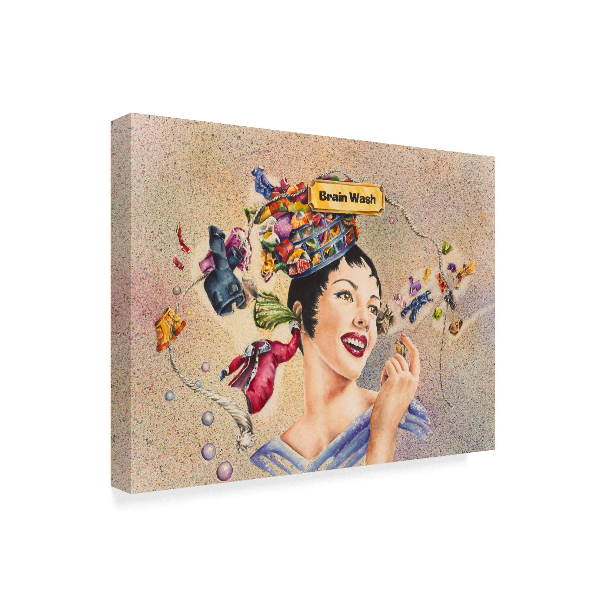 Trademark Fine Art 'Brain Wash' Canvas Art by Charlsie Kelly