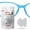 Clear, variant on Setex Gecko Grip Nano 0.6mm Anti Slip Eyeglass Nose Pads, (5 Clear Pair), Smallest and Thinnest Available, USA Made, 2000 Innovative Microstructured Fibers per Pad, 0.6mm x 6mm x 11mm