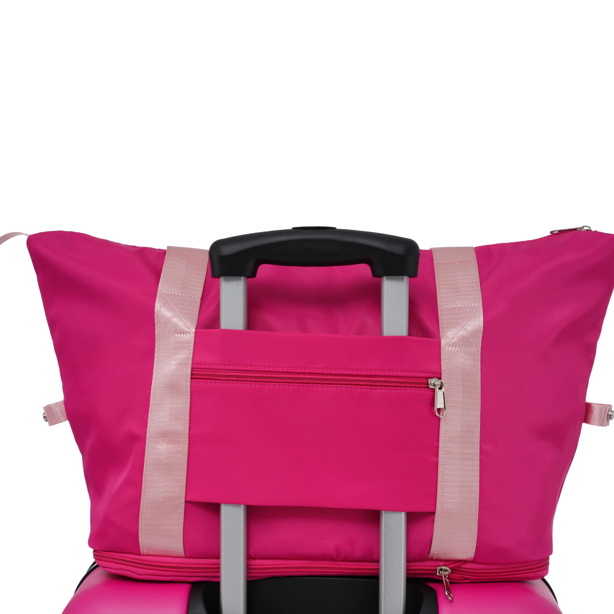Aukfa 13 Piece Luggage Set Expandable Hardside Carry on Suitcase Set with TSA Lock (16/20/24/28) - Pink