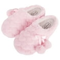 thumbnail image 5 of Jessica Simpson Girls Plush Slip-On Clogs - Comfy Memory Foam Slipper House Shoe with Cute Hearts and Pom Poms for Kids, 5 of 9
