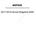 thumbnail image 2 of Transit Auto Front Rear Wheel Hub Bearings Assembly Coated Disc Brake Rotors and Semi-Metallic Pads Kit (10Pc) for Car 2017-2019 Honda Ridgeline AWD - Left Right Side (Driver Passenger) KBB-130931, 2 of 10