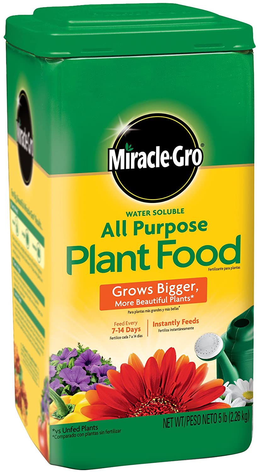 MiracleGro Water Soluble All Purpose Plant Food, 5 Lbs