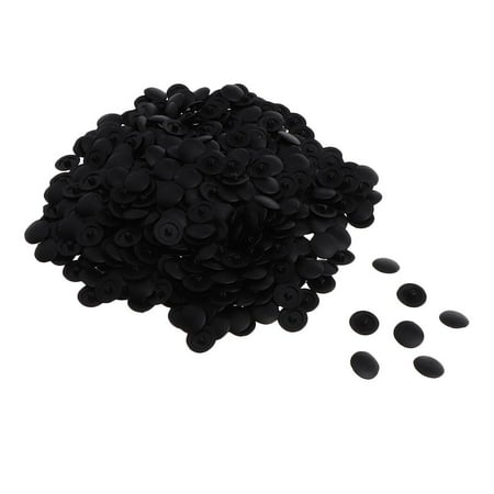 

500Pack Round Screw Hole Cover Furniture Decorative Screw Black