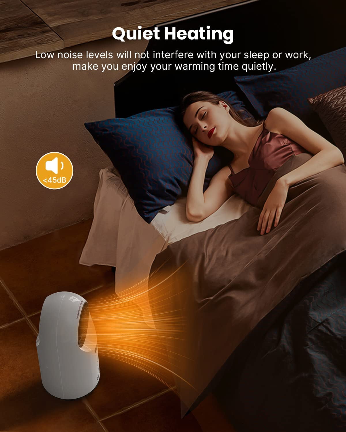iDOO Electric Ceramic Space Heaters for Office Desk Indoor Large Room 300  sq.ft, White - Walmart.com