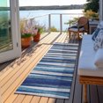 thumbnail image 5 of Addison Rugs Chantille Indoor/Outdoor Transitional Stripes Navy Washable Runner Rug, 2'3" x 7'6", 5 of 5
