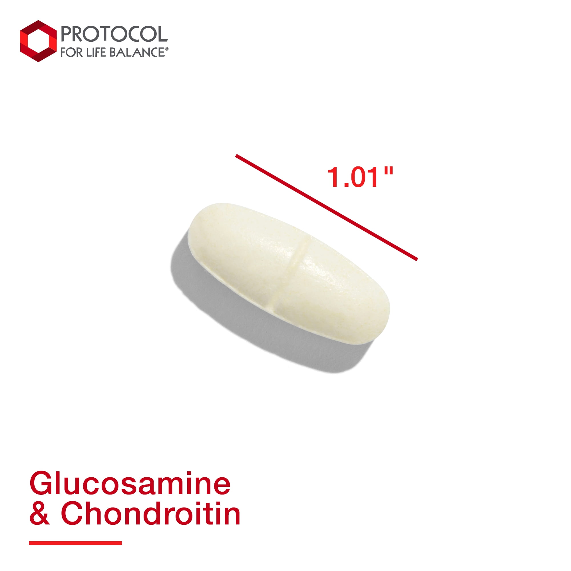 Protocol For Life Balance - Glucosamine and Chondroitin - Extra Strength Formula to Support Healthy Joint Function and Promotes Stronger Bones and Cartilage - 120 Tablets