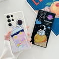 thumbnail image 3 of Compatible with Samsung Galaxy S23 Ultra Astronaut Case Women Girls Cute Candy Case Camera Lens Full Protection Soft Silicone Protective Case for Samsung Galaxy S23 Ultra 6.8 inch (Black), 3 of 12