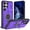 Purple, variant on for Samsung Galaxy S26 Ultra Case with Magnetic Wireless Charging, 360° Rotating Ring Stand Ultra Slim Hybrid Shockproof Protective Men Women Phone Case Sliding Camera Lens Cover, Purple