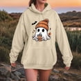 thumbnail image 5 of Towmus Halloween Sweatshirts for Women Fall Funny Graphic Long Sleeve Shirt Classic Drawstring Hooded Fashion Kangaroo with Pocket, 5 of 6