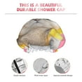 thumbnail image 5 of Disketp A Funny Cat Shower Caps,Reusable Shower Cap For Women, Double Layer Waterproof Hair Cap, Large Size For All Hair Lengths,For Girls Spa Home Salon Use, 5 of 9