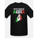 thumbnail image 2 of Camiseta gráfica de manga corta para hombre, divertida, negra, con argot italiano, Agita-1420. Ideal para adultos, hombres, mujeres, adolescentes, jóvenes y tiempo libre., 2 of 7