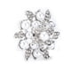 thumbnail image 3 of Broche Diamante Flor Perla Aleación Moda para Regalo Exquisito Decoraciones de TelaPlata, 3 of 5