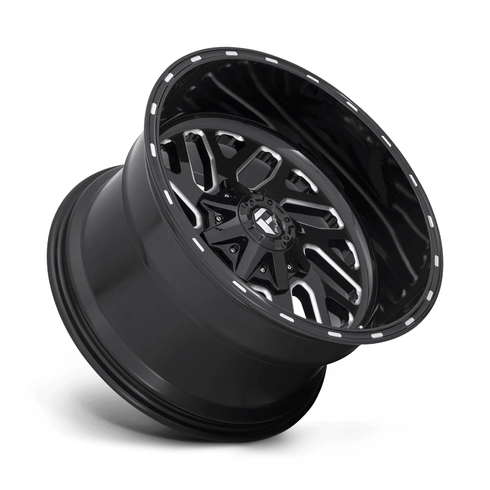 Fuel 1PC Aluminum Rim D581 TRITON 26X12in Gloss Black Milled Finish, D58126208247
