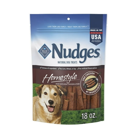 Blue Buffalo Nudges Homestyle Natural Dog Treats Made with Real Chicken 18-oz. Bag
