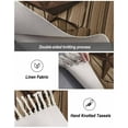 thumbnail image 5 of Western Star Retro Large Area Rug 4x6ft Woven Runner Rug,Brown Vintage Wood Grain Washable Living Room Bedroom Kitchen Bathroom Classroom Carpet with Tassels,Indoor Outdoor Throw Door Mat, 5 of 5