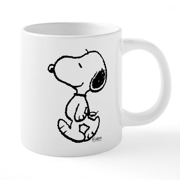 CafePress - Peanuts Snoopy Mugs - 20 Oz White Ceramic Mega Mug