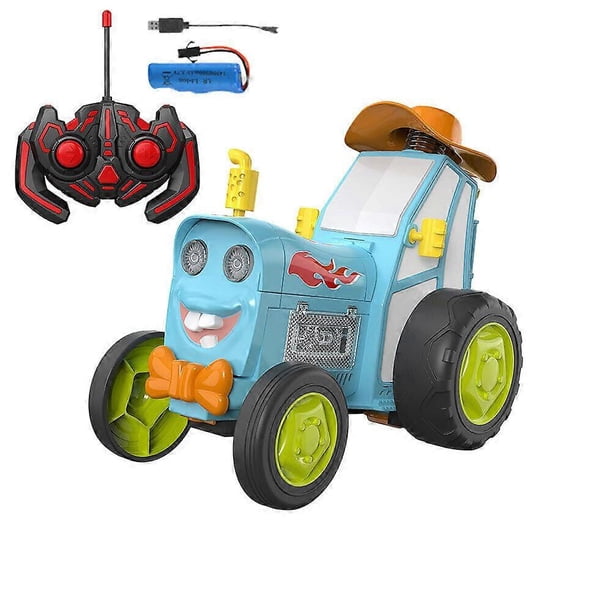 Black Friday 2023 Crazy Jumping Car,unique Dancing Stunt Car Wireless Remote Control Car Light Music Rolling Electric Children's Toy Train