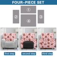 thumbnail image 6 of HELLHERO 4 Pcs Highland Cattle Heart Recliner Slipcovers, Anti Stain Reclining Couch Covers Washable Non Slip Recliner Sofa Slipcover for Home Living Room, 6 of 8
