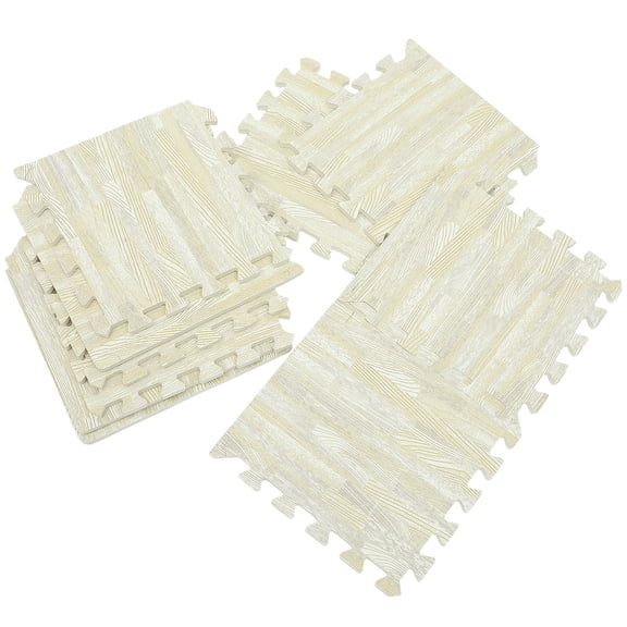LOLIPPYY 10pcs Baby Playing Mat EVA Square Beige for Comfort in Kids Play Area