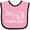 Pink and Black, variant on Inktastic Future Pilot Airplane Doodle Plane Boys or Girls Baby Bib