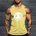 thumbnail image 1 of Camiseta sin mangas de cuello redondo para hombre, con estampado de Halloween, cuello redondo, estilo informal, deportiva, para hombre, 1 of 5