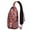 Halloween Happy Halloween, variant on Sling Backpack,Halloween Happy Halloween Icons Crossbody Bag with Water Bottle Holder,Waterproof Sling Bag for Men/Women with Chest Phone Holder for Hiking,Travel