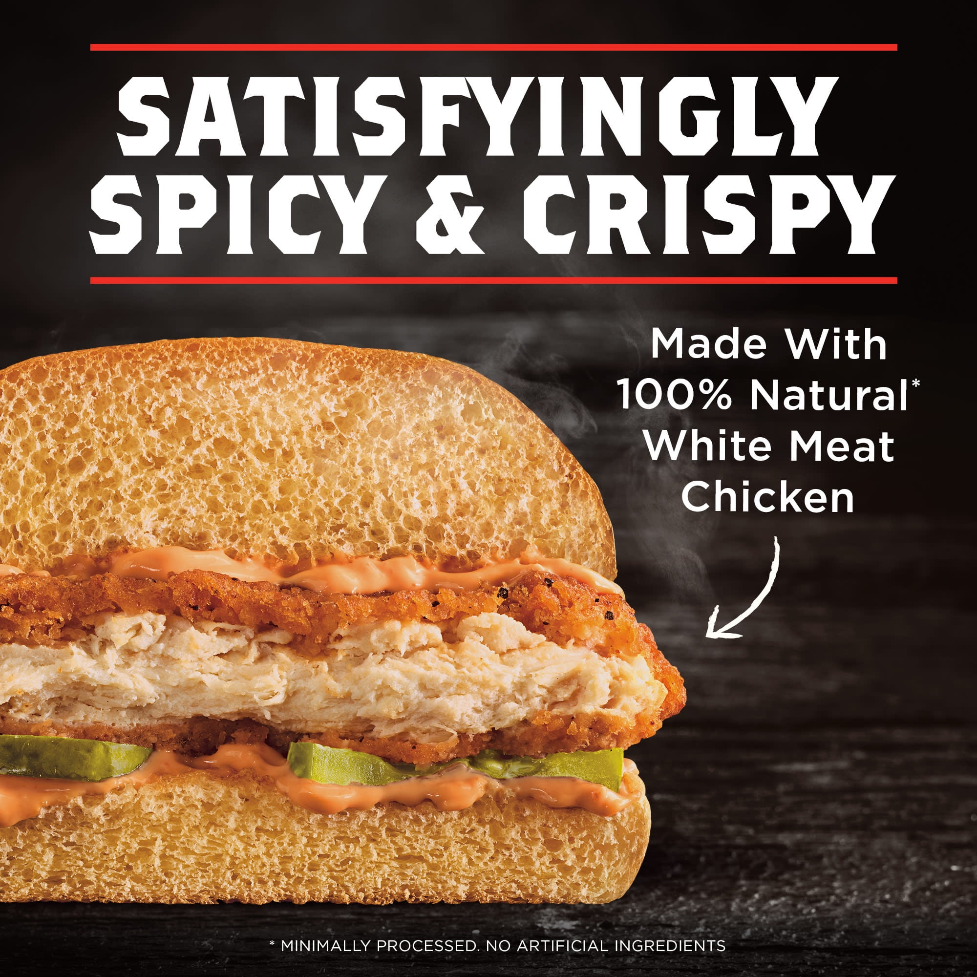 Banquet MEGA Filets Spicy Crispy Chicken Filets, 13g Protein per Serving, Frozen Meal, 24 oz., 6-Count