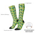thumbnail image 4 of KLL Cartoon Koala Bear and Leaf Print Cool Socks Men's Women's Crew Socks Funny Crazy Novelty Stockings, 4 of 6