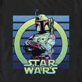thumbnail image 2 of Men's Star Wars: A New Hope Retro Green Boba Fett Graphic Tee Black Small, 2 of 5