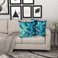 thumbnail image 5 of Tropical Leaves Pillow Covers 16x16 Inch Summer Decorative Green Palm Leaf Throw Pillow Covers Set of 2 Soft Cotton Pillow Case Square Cushion Covers for Home Couch Sofa Patio Bedroom, 5 of 6
