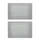 thumbnail image 1 of Billuyoard De manteles individuales trenzados para mesa, manteles individuales, posavasos de vino, cuenco de PVC, antideslizante, hogar, cocina, Hotel, Mostrada Plata 30*45cm Billuyoard HA082982-03, 1 of 6