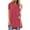 Hot Pink-06, variant on Mittory Long Shirts for Women to Wear with Leggings Plus Size Short Sleeve V Neck Tunic Tops Dressy Casual Cute Blouses Fall Clothes