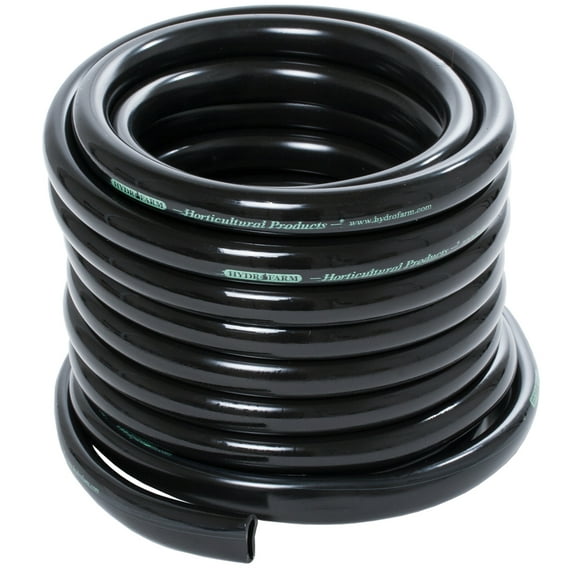 Active Aqua HGTB50GF 0.5 Inch Hydroponic Irrigation Tubing, 25 Ft, Black