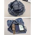 thumbnail image 5 of Denim Hobo Tote Bag for Women Large Casual Crossbody Jean Shoulder Purse Blue, 5 of 6