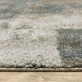 thumbnail image 5 of 8' X 11' Teal Blue Grey Tan And Beige Geometric Power Loom Stain Resistant Area Rug, 5 of 5
