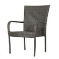 thumbnail image 3 of Noble House Wesley 5 Piece Wicker Patio Dining Set in Brown Dining Set, 3 of 11