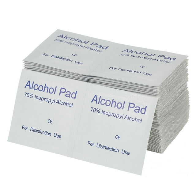 200PCS Disposal Alcohol Prep Pads Cleaning Medium 2-Ply Alcohol Wipes Swabs CE Approved