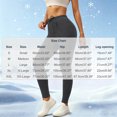 thumbnail image 3 of Ovbmpzd Fleece Women Yoga Pants High Wasited Slim-Leg Gray Petite Leggings Tummy Control Casual Leggings,M, 3 of 6