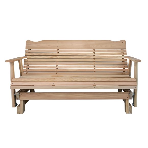 Kilmer Creek 5 Foot Natural Cedar Porch Glider, Amish Crafted