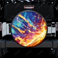 thumbnail image 1 of Abstract Digital Design Polyester Universal Spare Wheel Tire Cover Custom Tire-Covers for Trailer RV SUV Truck Camper, 1 of 5